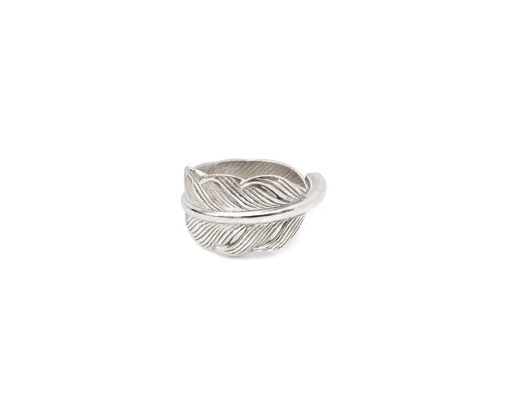 Small Kazekiri Feather Ring